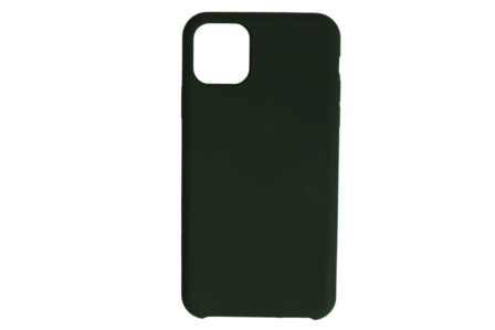 iphone 11 siliconen luxe hoesje donker groen