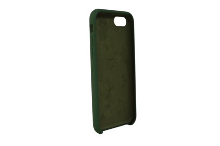iphone 8 plus / 7 plus siliconen luxe hoesje donker groen