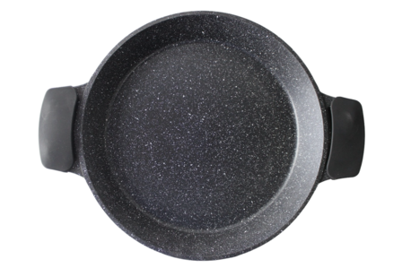 Kookkunst Holland paella pan &Oslash; 32 cm met silicone koude handgrepen marmeren coating - inductie - Non-stick - anti aanbaklaag
