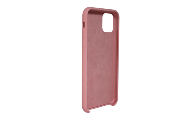 iphone 11 pro max siliconen luxe hoesje roze