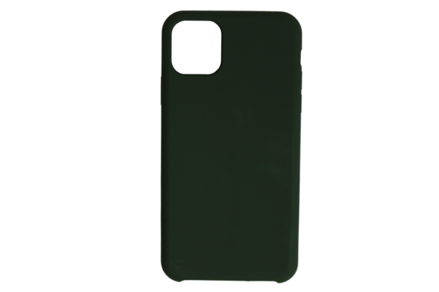 iphone 11 pro max siliconen luxe hoesje donker groen