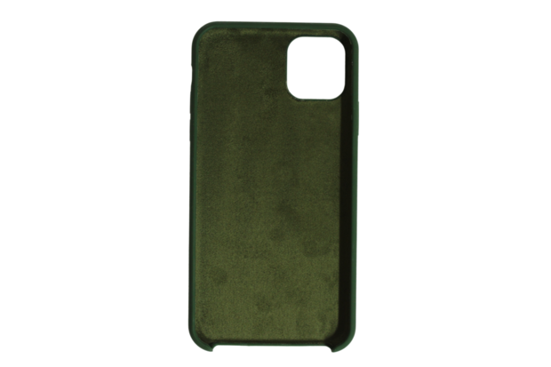 iphone 11 pro max siliconen luxe hoesje donker groen