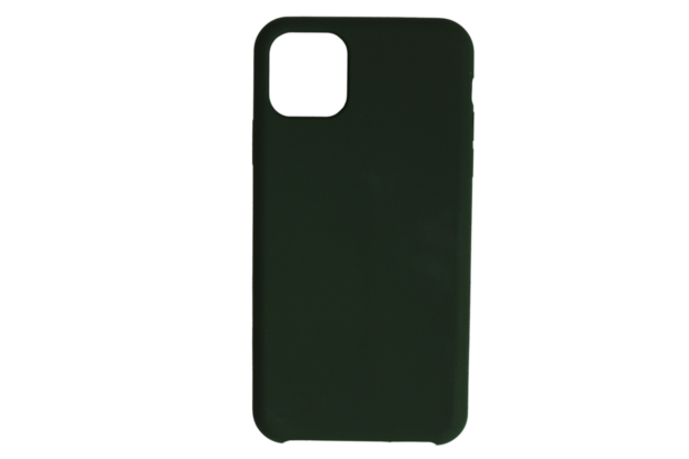 iphone 11 siliconen luxe hoesje donker groen