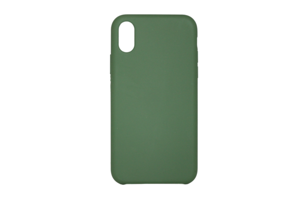 iphone X Max siliconen luxe hoesje donker groen