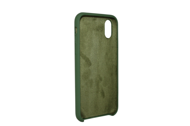 iphone X Max siliconen luxe hoesje donker groen