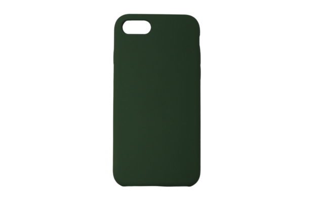 iphone 8 plus / 7 plus siliconen luxe hoesje donker groen