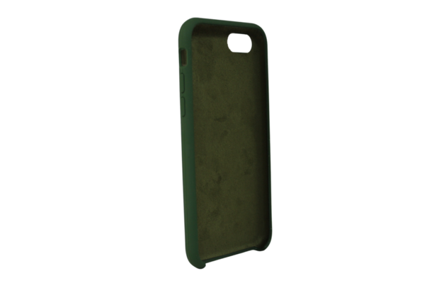 iphone 8 plus / 7 plus siliconen luxe hoesje donker groen