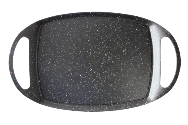 Swiss Line Grillplaat 47cm marmeren coating - inductie - Non-stick - anti aanbaklaagen