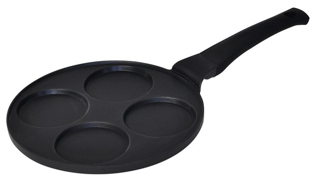 Cheffinger Crêpemaker pancake Ø 26 cm  koudgreep zwart marmeren coating - inductie - Non-stick - anti aanbaklaagen